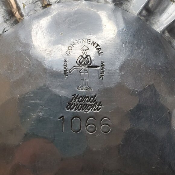 VTG Continental Trade Mark Silverlock Hammered Tray Oval 12" Hand Wrought #1066 - Picture 4 of 13